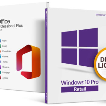 Pachet Windows 10 Pro + Office 2021 Pro Plus